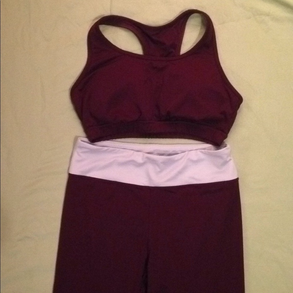 Adore Me workout capris and bra set